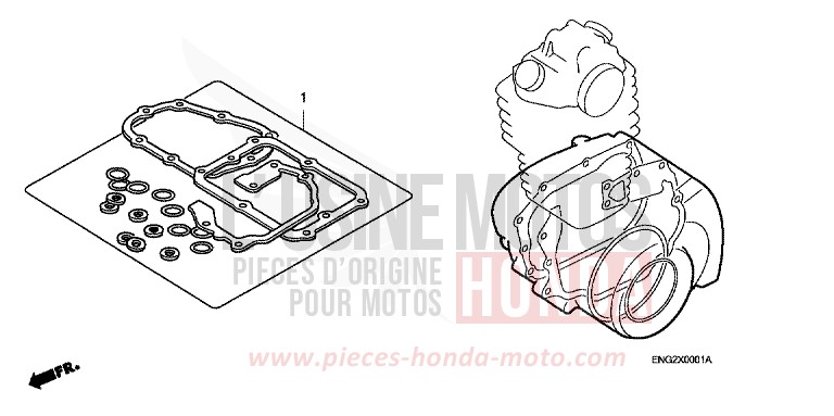 DICHTUNG SATZ B von CRF150R "Big Wheels" EXTREME RED (R292) von 2012